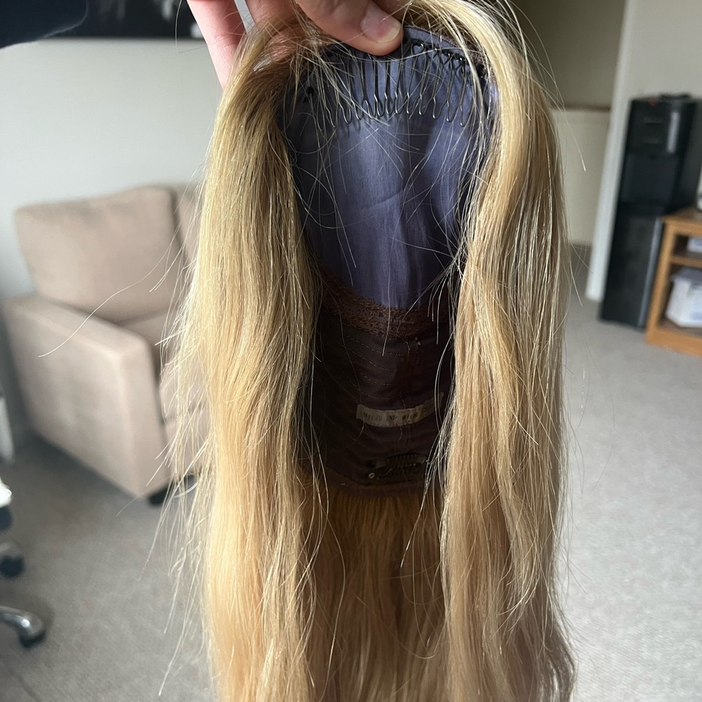 Highline hair topper blonde (human hair)